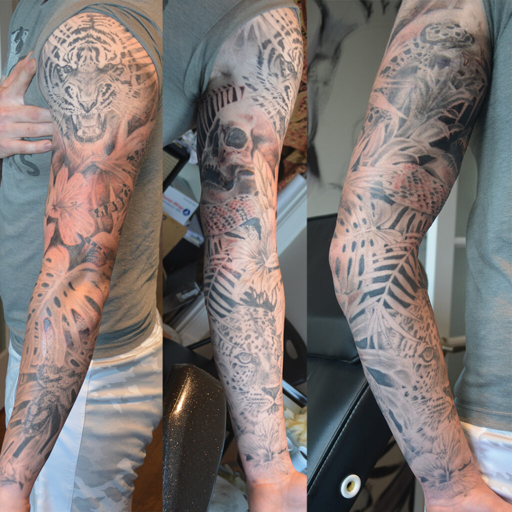Jungle Sleeve Tattoo